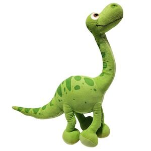 Disney Pixar Arlo Plush Kids 19" Green Spotted The Good Dinosaur Stuffed Animal